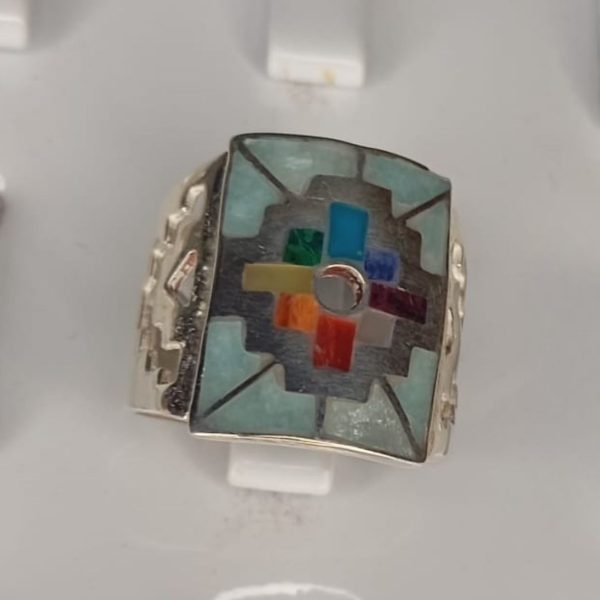 Anillo gruesa con chakana